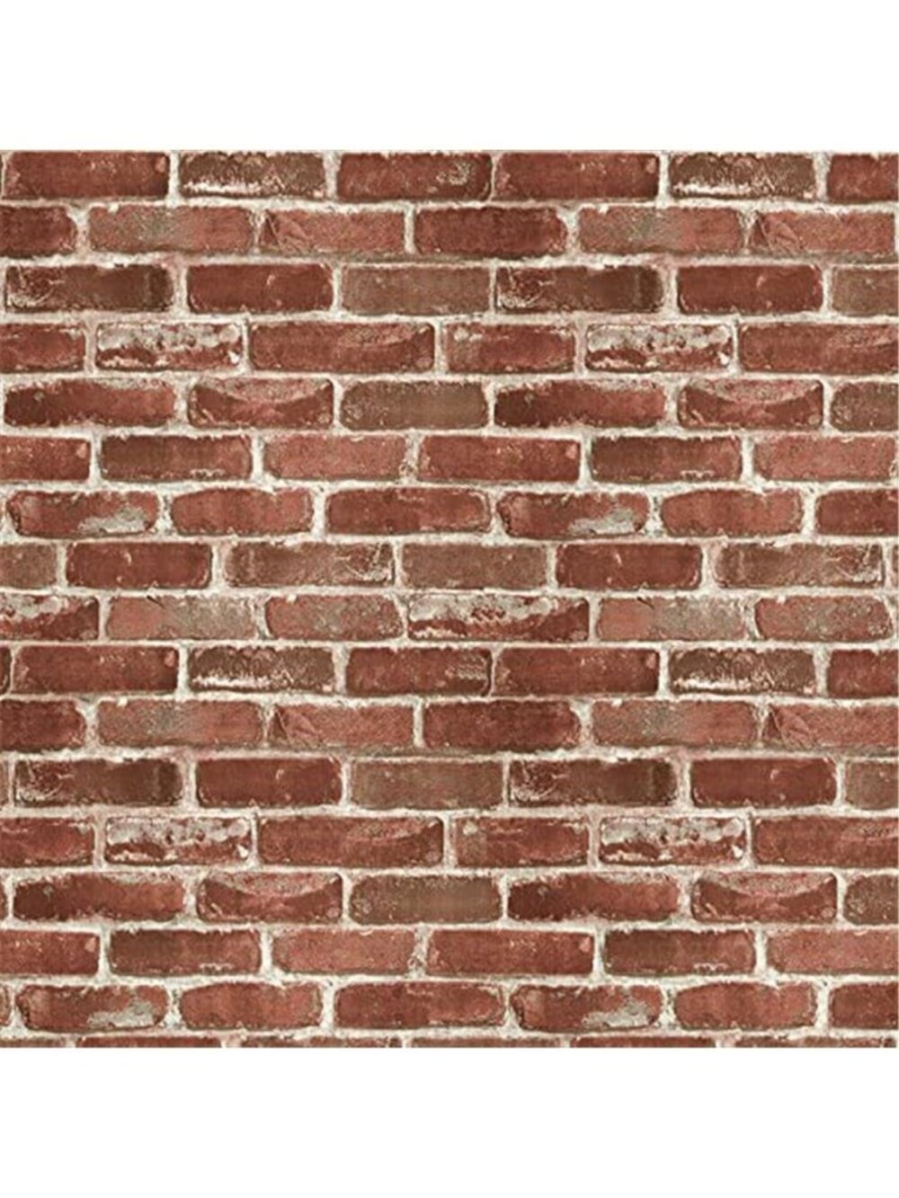 Red Brick Peel Stick Wallpaper Self Adhesive Removable Waterproof 17.5x118
